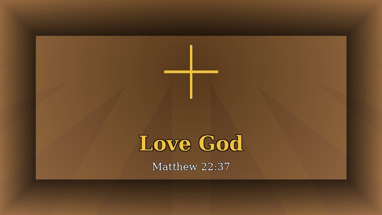 Love God — hands raised in worship